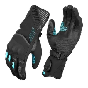 Rynox Dry Ice Waterproof Winter Gloves - Blue Black