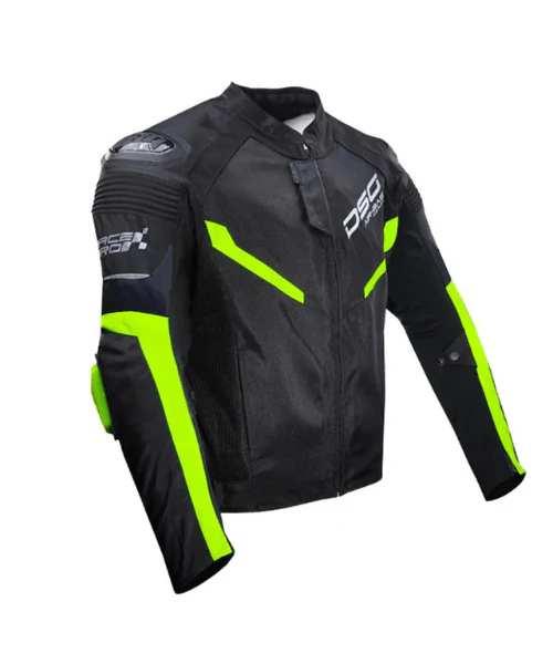 DSG Race Pro V2 Riding Jacket - Black Yellow Fluo - Image 3