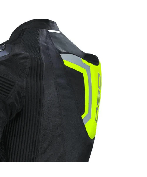 DSG Race Pro V2 Riding Jacket - Black Yellow Fluo - Image 6